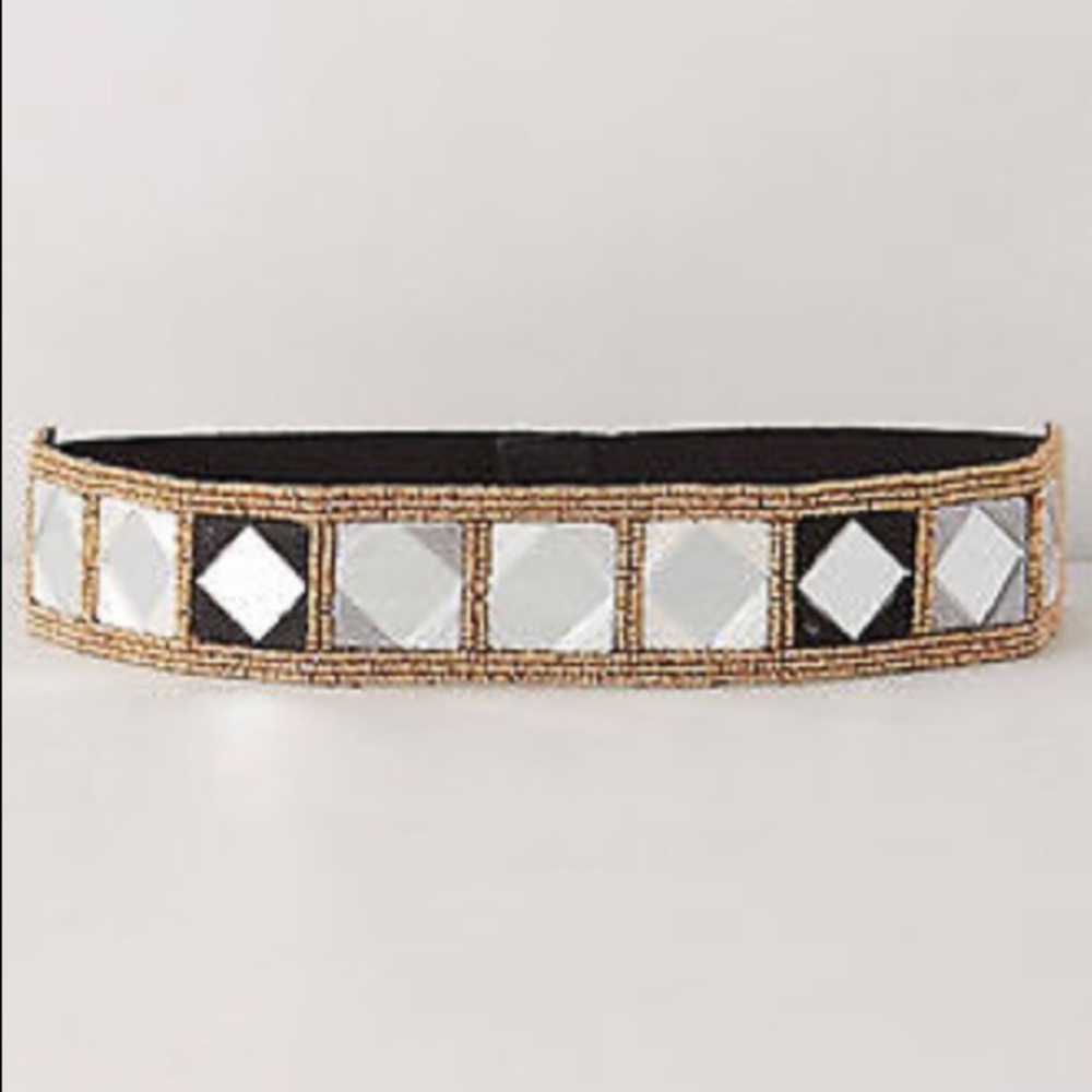 ANTHROPOLOGIE MIRRORED BELT